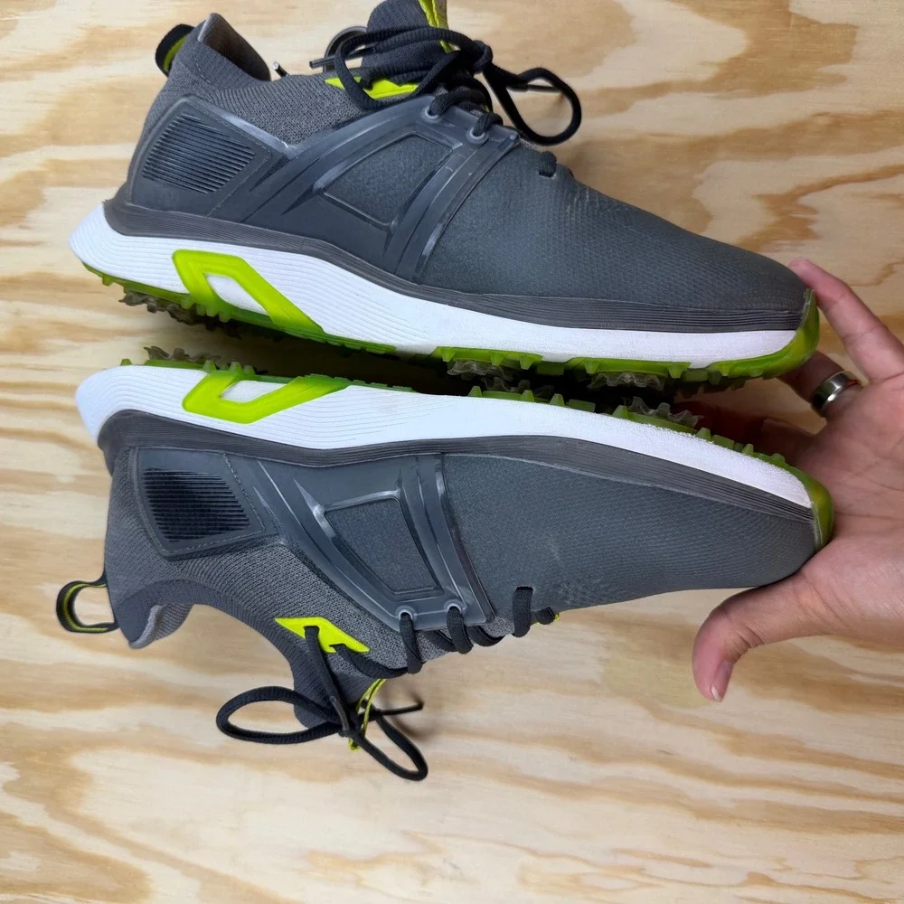 FootJoy HyperFlex Mens Golf Shoes Charcoal Grey Lime Green 51044 Size 8.5 W